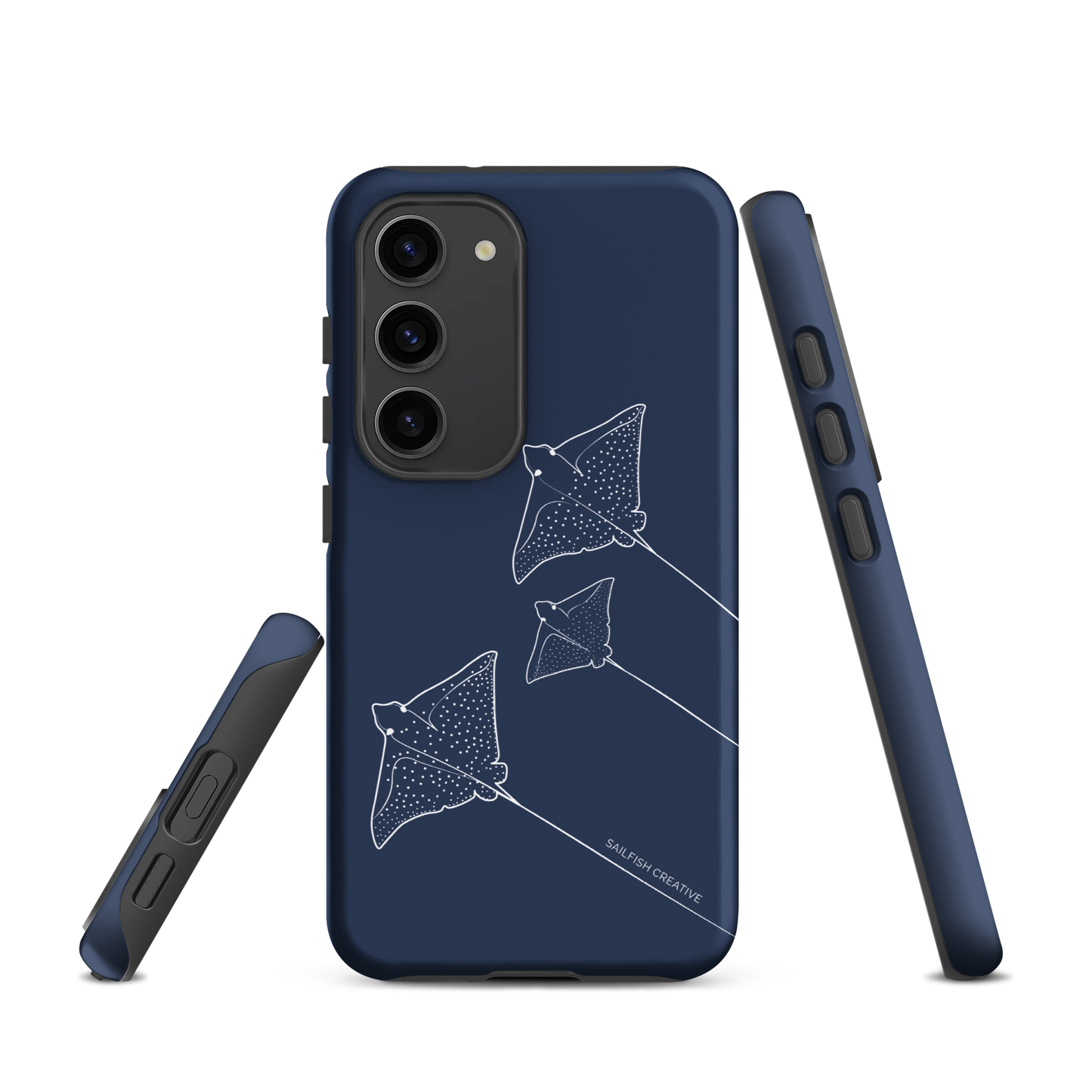 Samsung Phone Case -  Eagle Ray Outline Navy