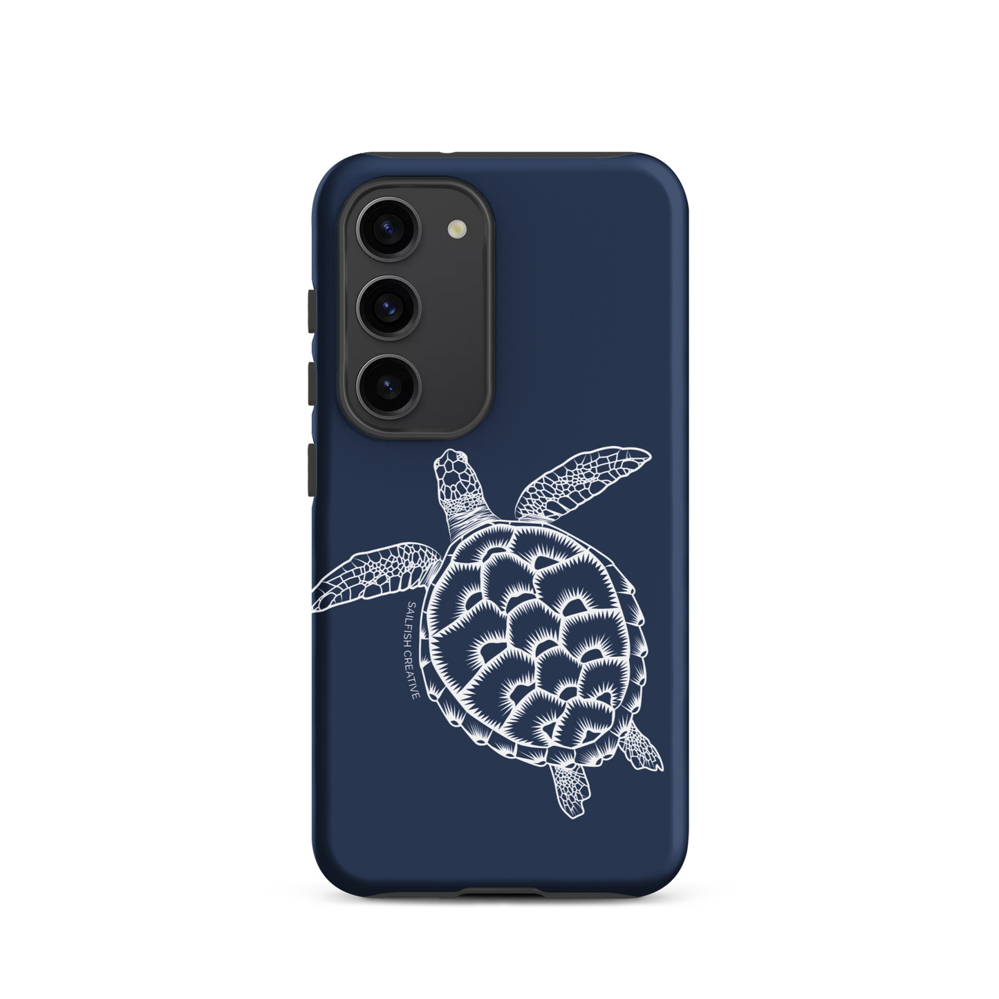 Samsung Phone Case -  Turtle Outline Navy