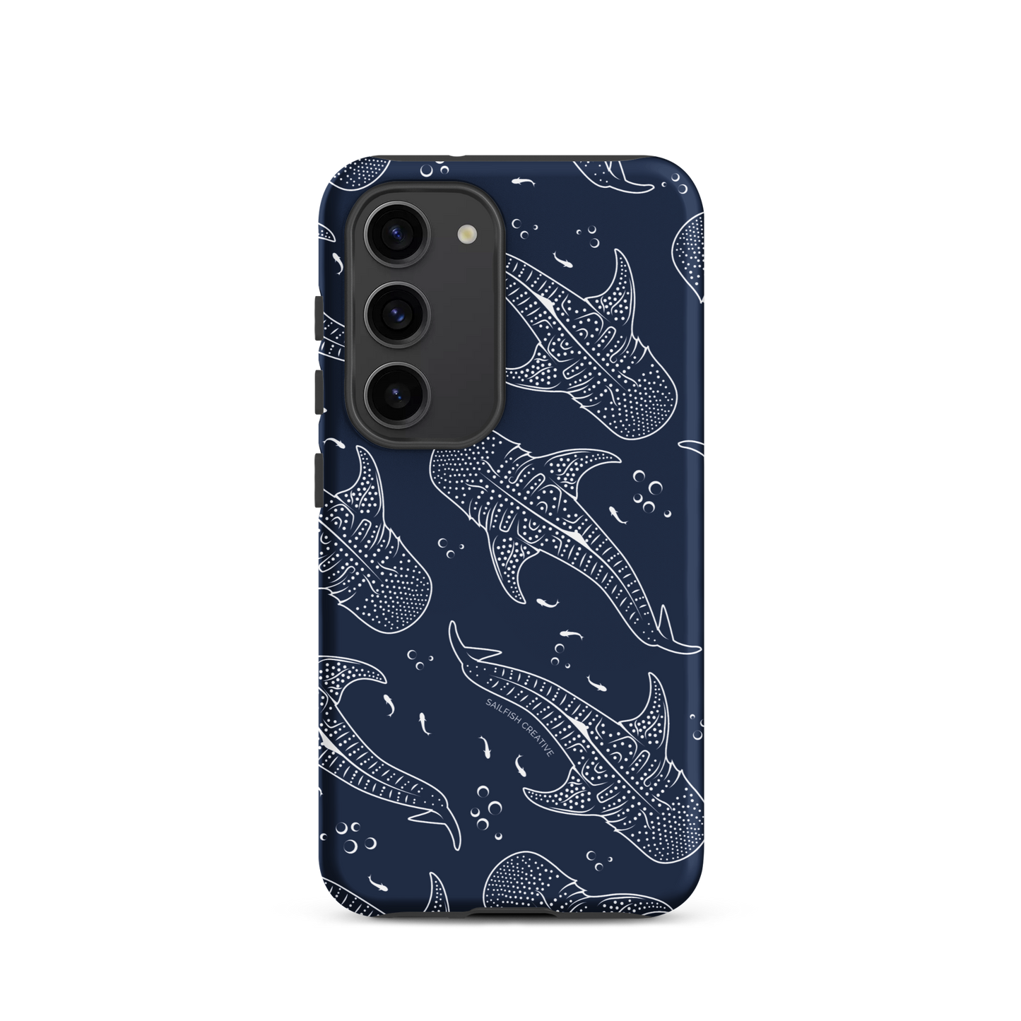 Samsung Phone Case - Whale Sharks Pattern Navy
