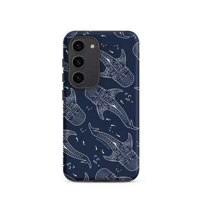 Samsung Phone Case - Whale Sharks Pattern Navy