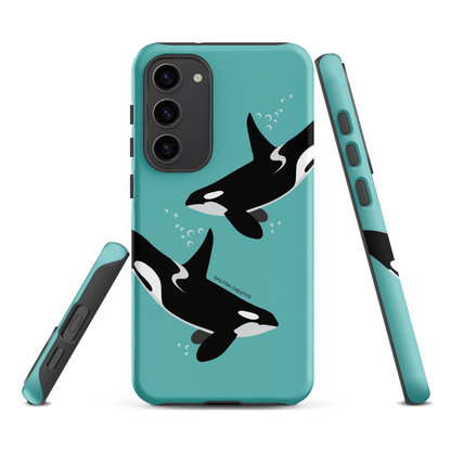 Samsung Phone Case - Orcas Blue