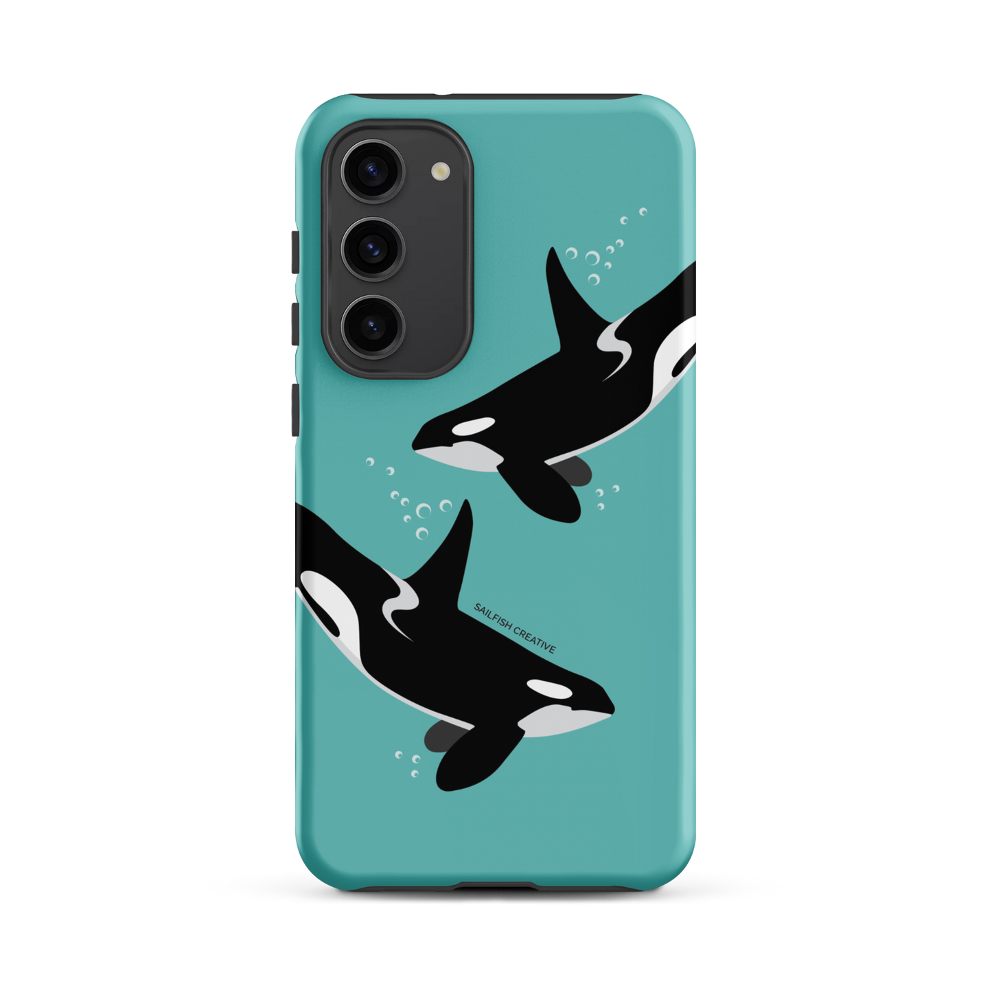 Samsung Phone Case - Orcas Blue