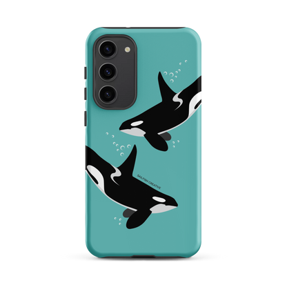 Samsung Phone Case - Orcas Blue