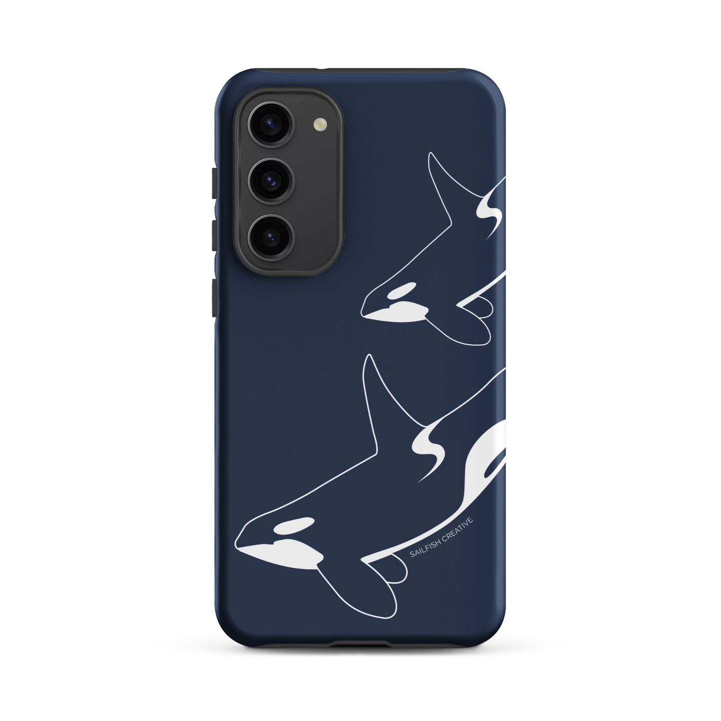 Samsung Phone Case -  Orca Outline Navy