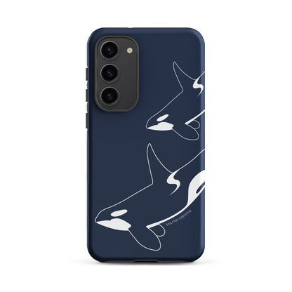 Samsung Phone Case -  Orca Outline Navy
