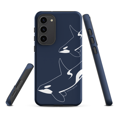 Samsung Phone Case -  Orca Outline Navy