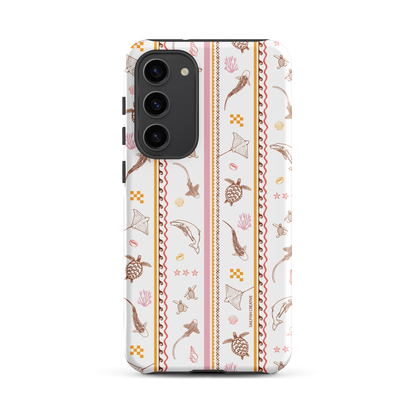 Samsung Phone Case - Candy Stripes on White