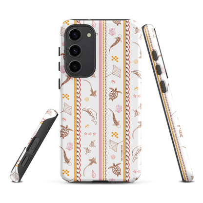 Samsung Phone Case - Candy Stripes on White