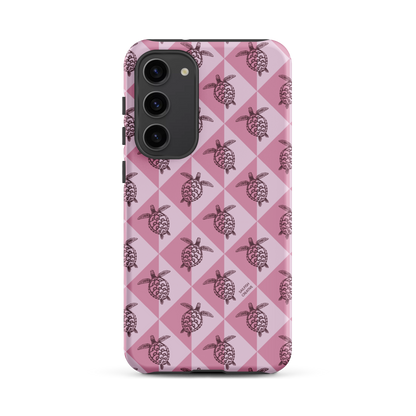 Samsung Phone Case -  Turtle Diamonds Orchid