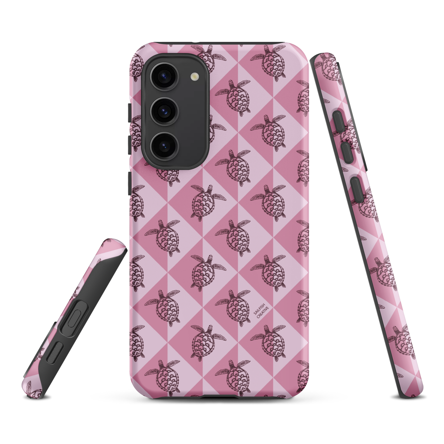 Samsung Phone Case -  Turtle Diamonds Orchid