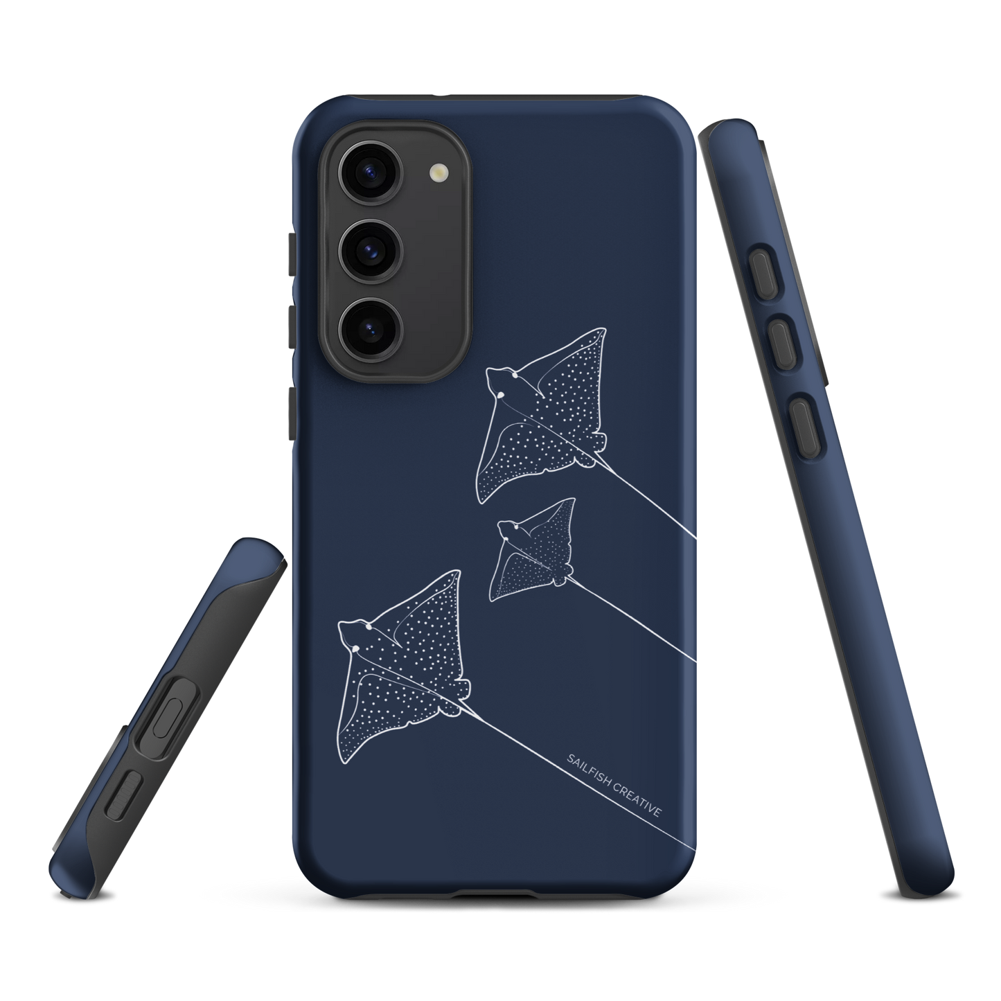 Samsung Phone Case -  Eagle Ray Outline Navy