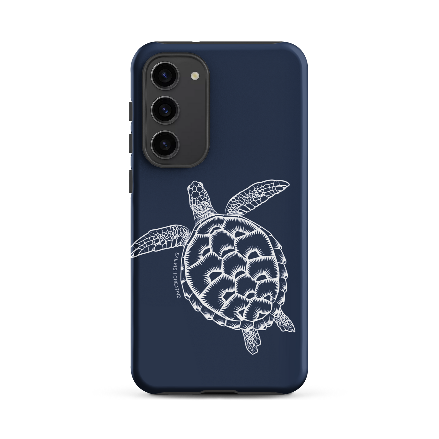 Samsung Phone Case -  Turtle Outline Navy