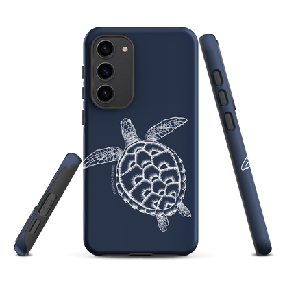 Samsung Phone Case -  Turtle Outline Navy