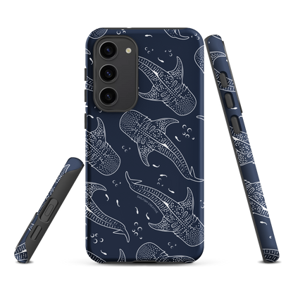 Samsung Phone Case - Whale Sharks Pattern Navy