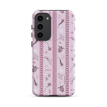 Samsung Phone Case - Orchid Candy Stripes