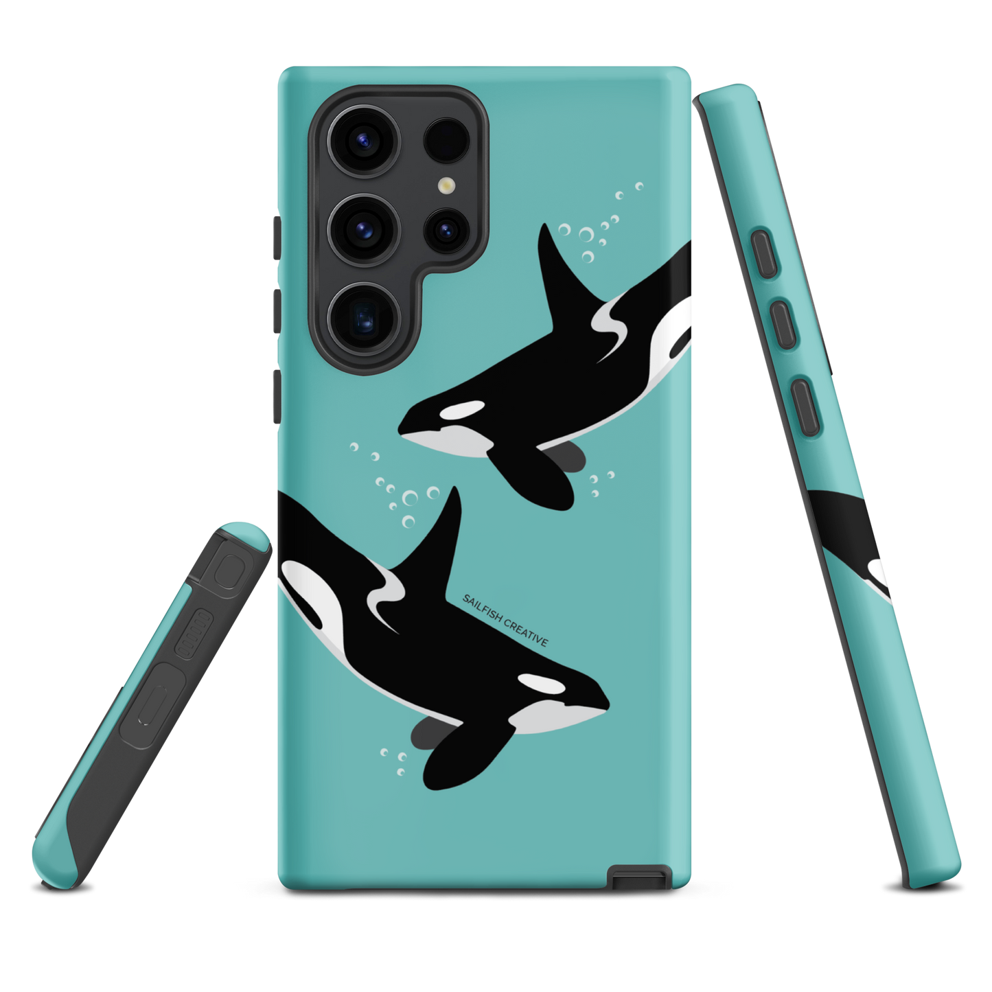 Samsung Phone Case - Orcas Blue