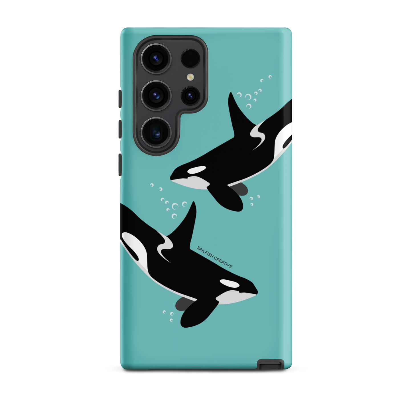 Samsung Phone Case - Orcas Blue