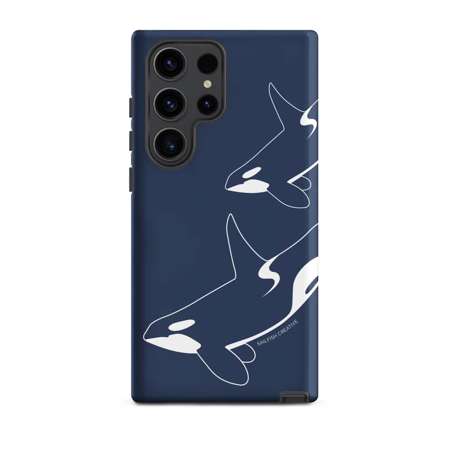 Samsung Phone Case -  Orca Outline Navy