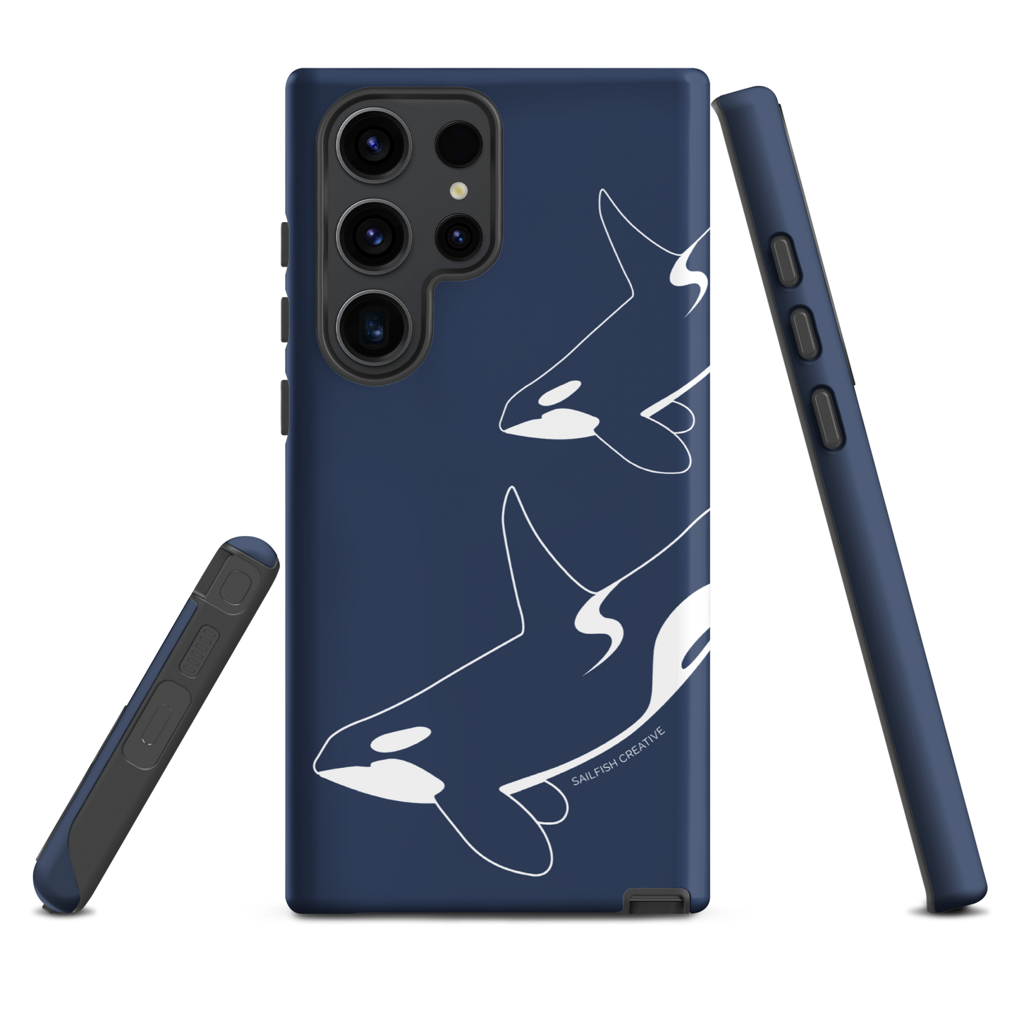 Samsung Phone Case -  Orca Outline Navy