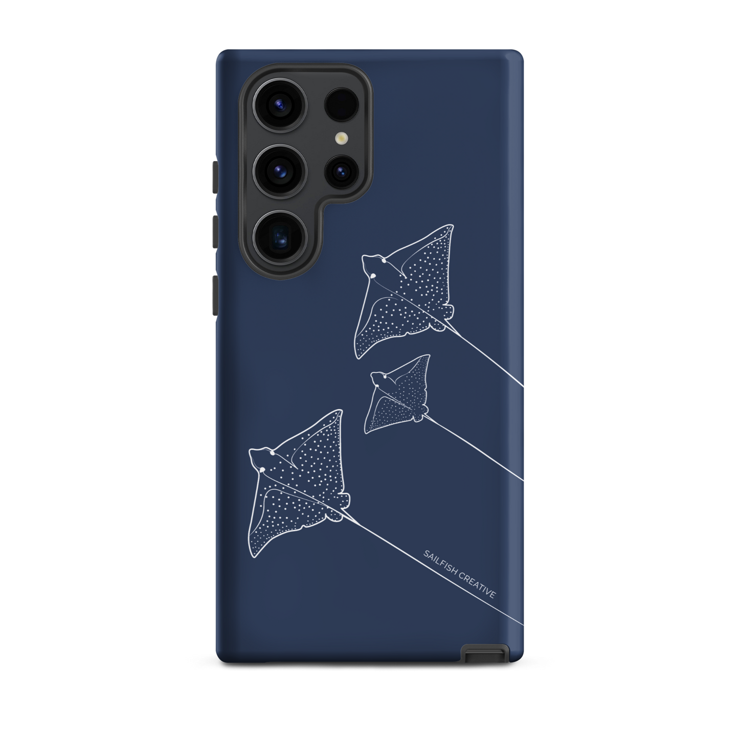 Samsung Phone Case -  Eagle Ray Outline Navy