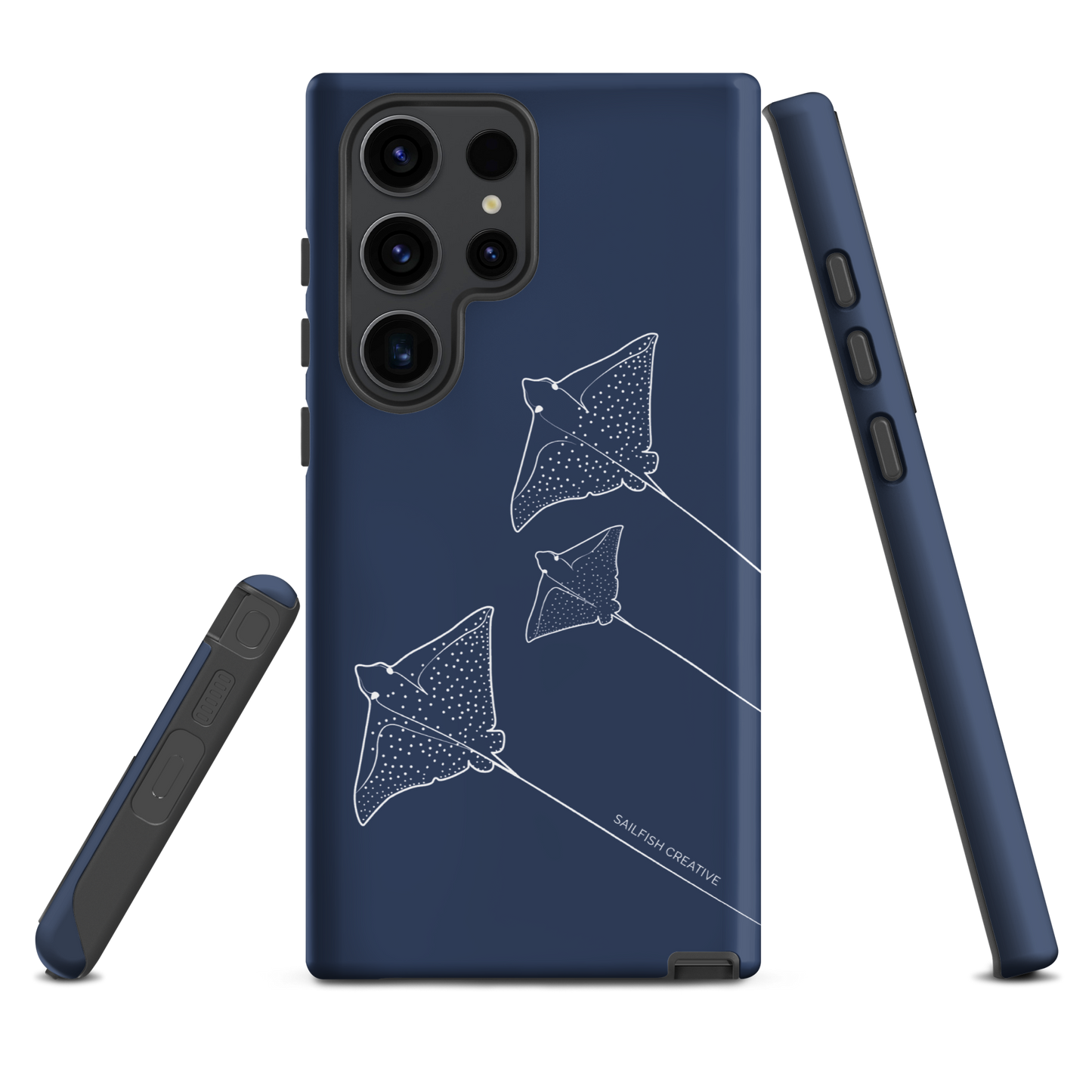 Samsung Phone Case -  Eagle Ray Outline Navy
