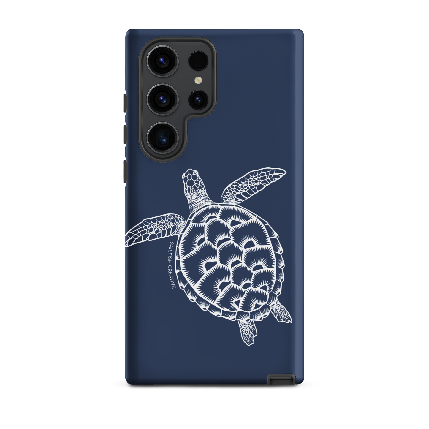 Samsung Phone Case -  Turtle Outline Navy