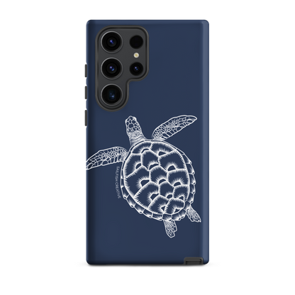 Samsung Phone Case -  Turtle Outline Navy