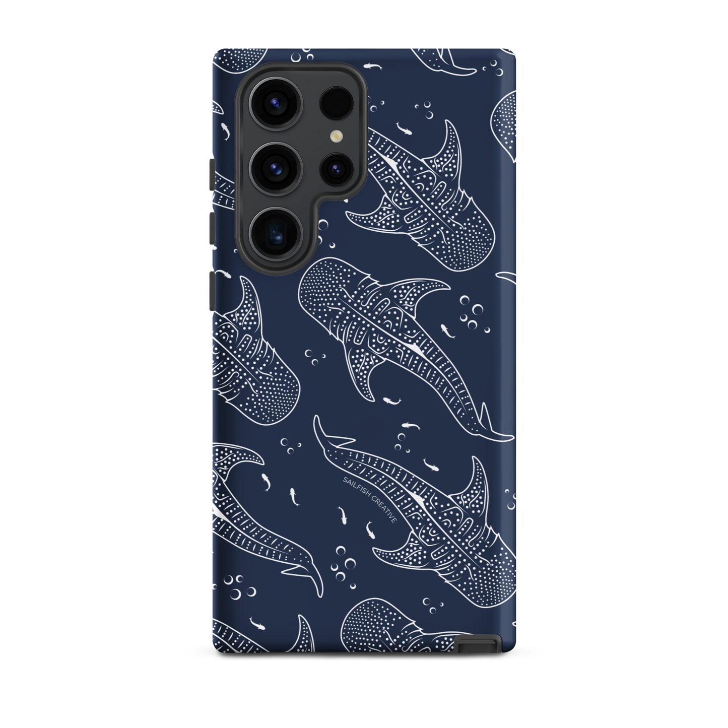 Samsung Phone Case - Whale Sharks Pattern Navy