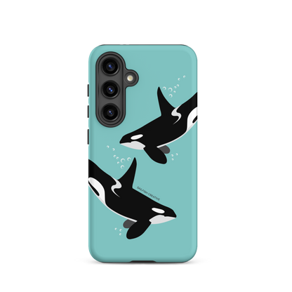 Samsung Phone Case - Orcas Blue
