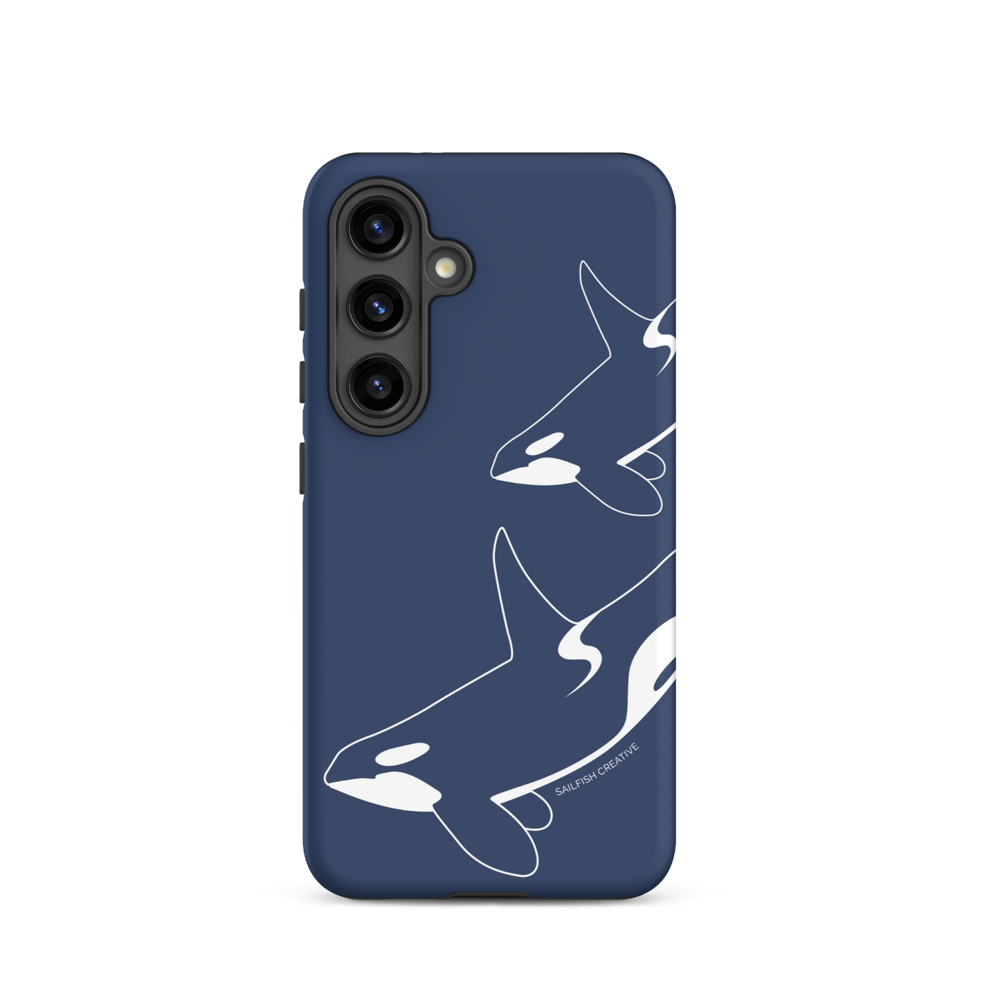 Samsung Phone Case -  Orca Outline Navy