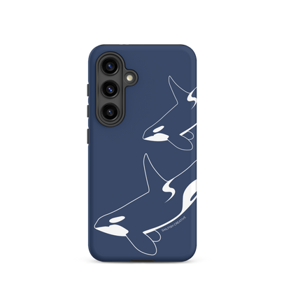 Samsung Phone Case -  Orca Outline Navy