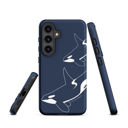 Samsung Phone Case -  Orca Outline Navy