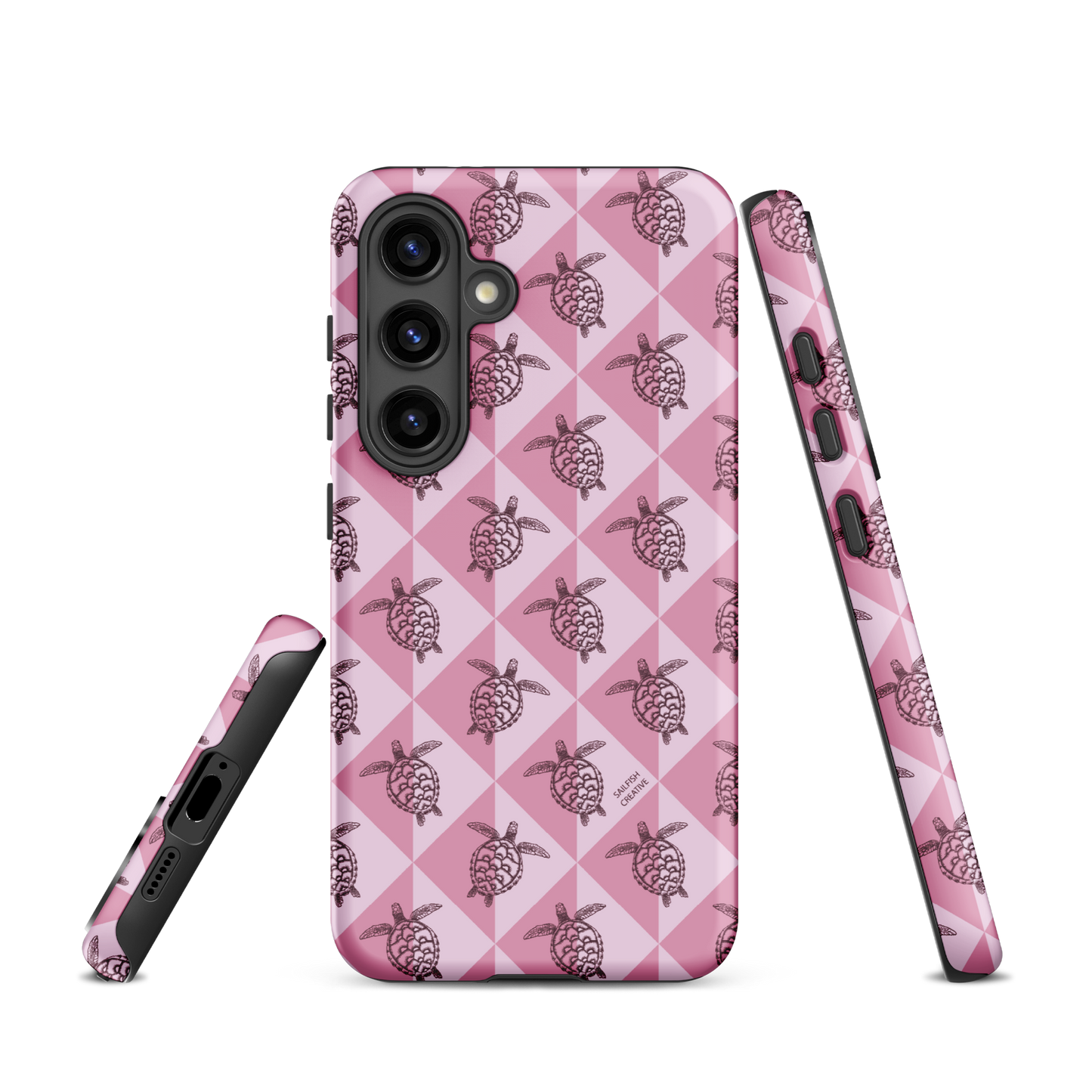 Samsung Phone Case -  Turtle Diamonds Orchid