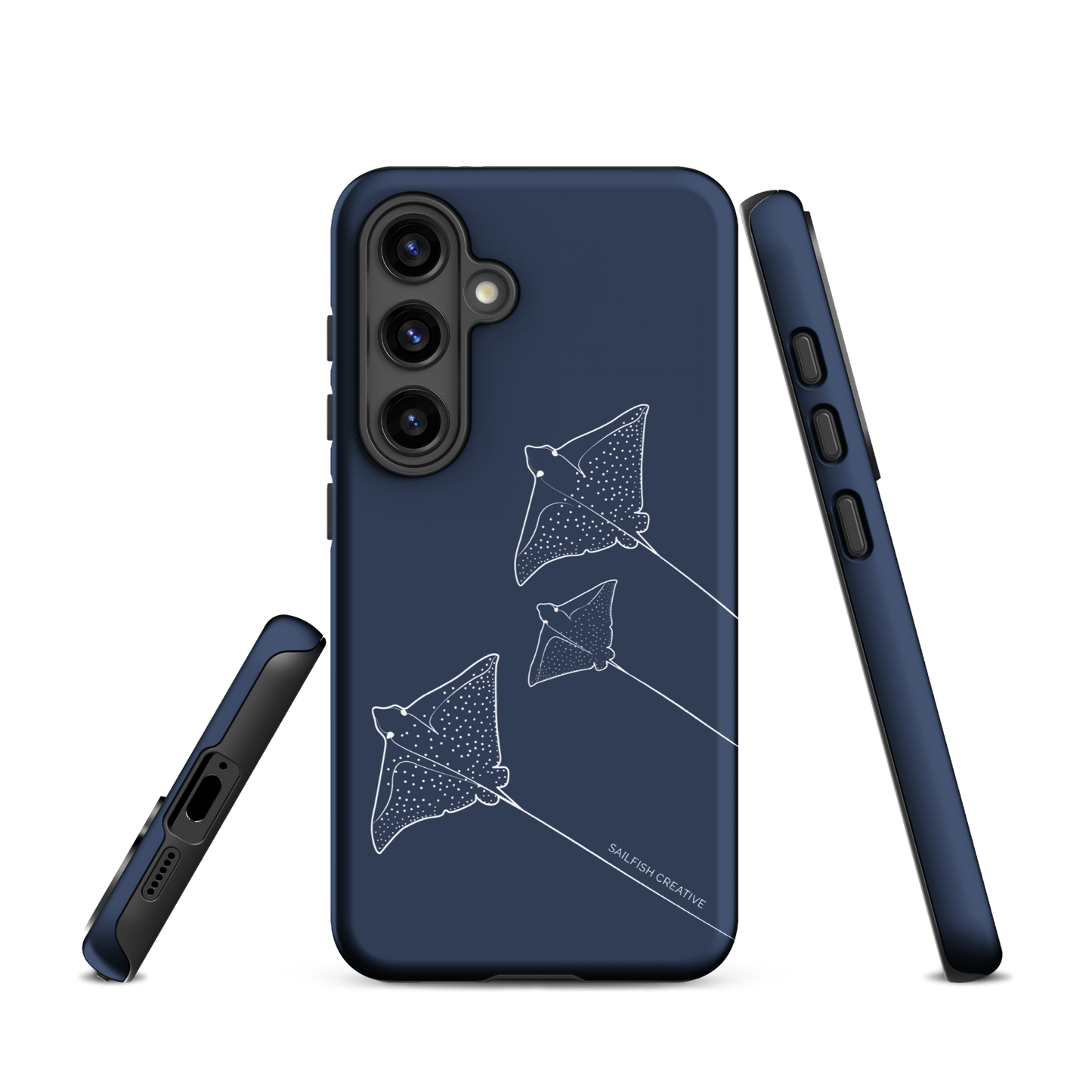 Samsung Phone Case -  Eagle Ray Outline Navy