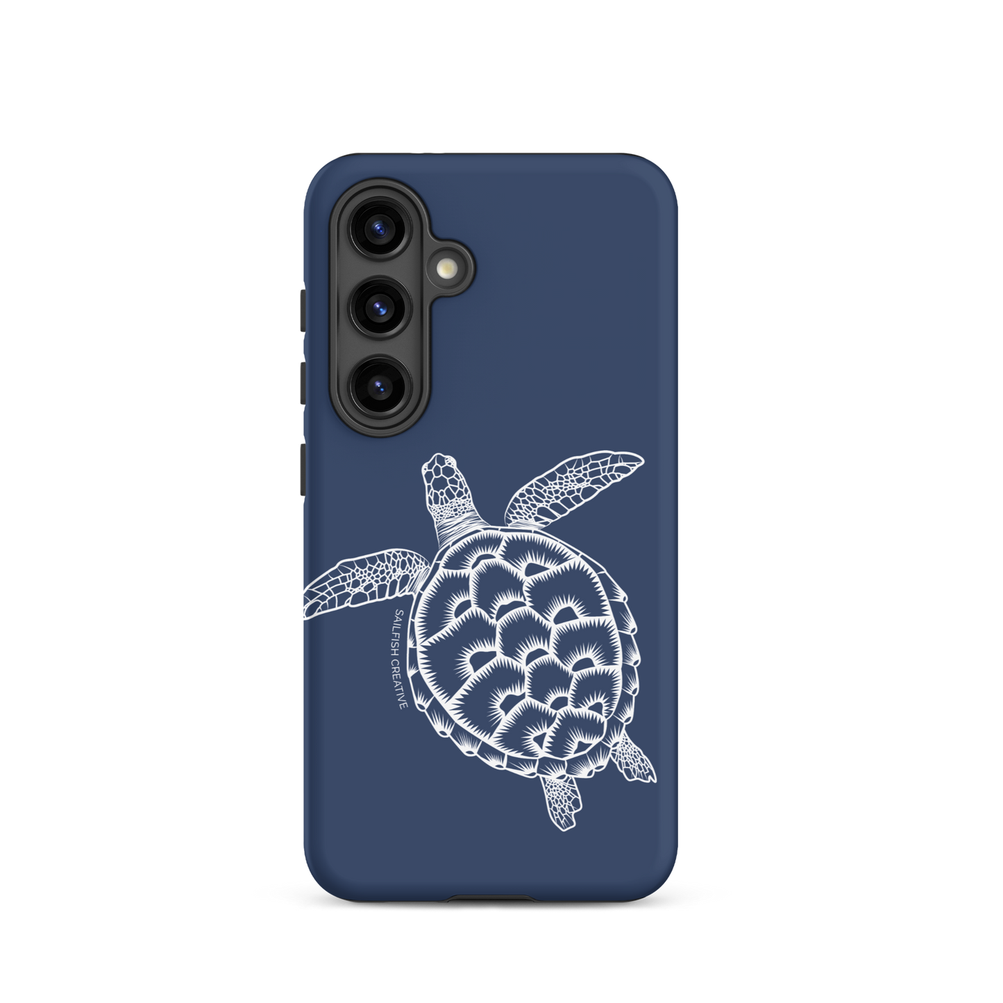 Samsung Phone Case -  Turtle Outline Navy