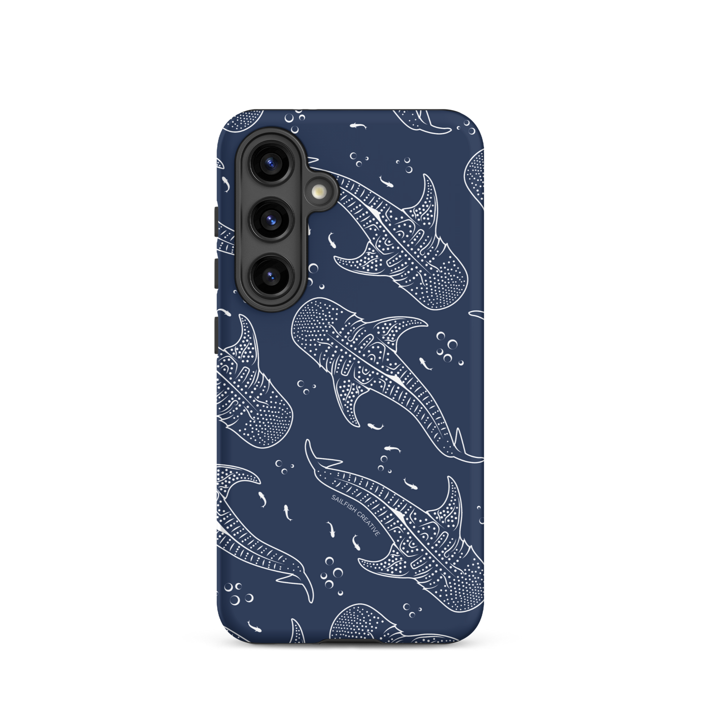 Samsung Phone Case - Whale Sharks Pattern Navy