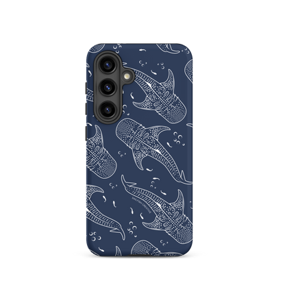 Samsung Phone Case - Whale Sharks Pattern Navy