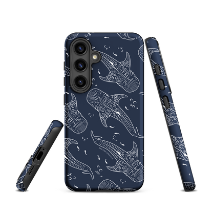 Samsung Phone Case - Whale Sharks Pattern Navy