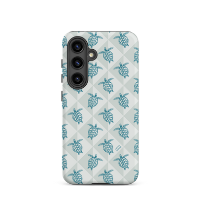 Samsung Phone Case -  Turtle Diamonds Coastal Storm