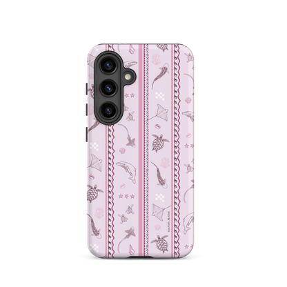 Samsung Phone Case - Orchid Candy Stripes