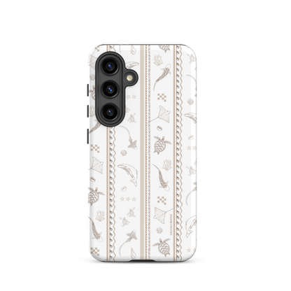Samsung Phone Case -  Candy Stripes Beige