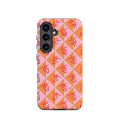 Samsung Phone Case -  Turtle Diamonds Candy Sunset