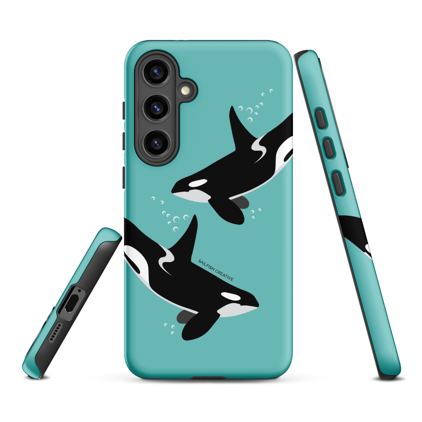Samsung Phone Case - Orcas Blue