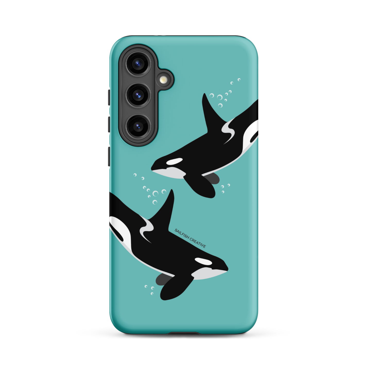 Samsung Phone Case - Orcas Blue