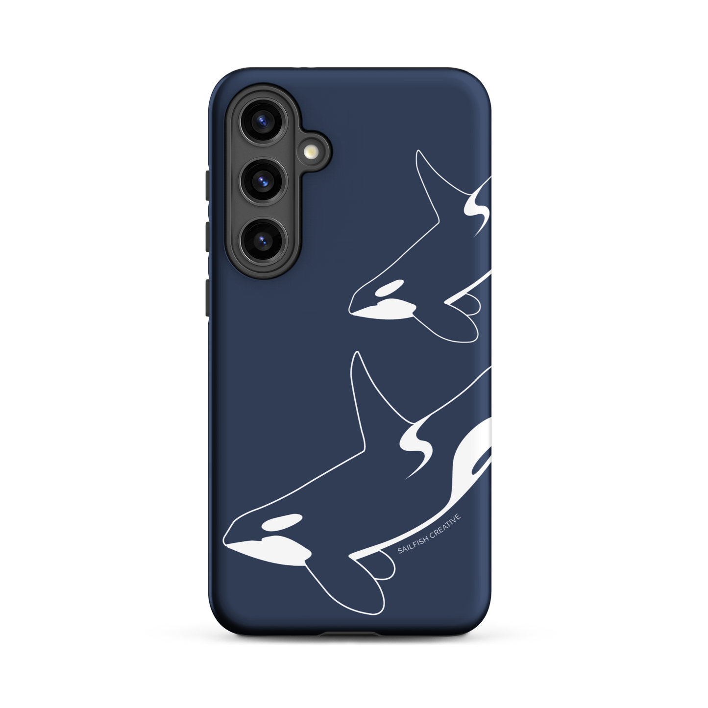 Samsung Phone Case -  Orca Outline Navy