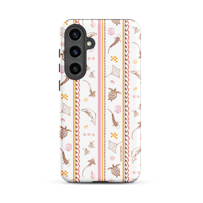 Samsung Phone Case - Candy Stripes on White