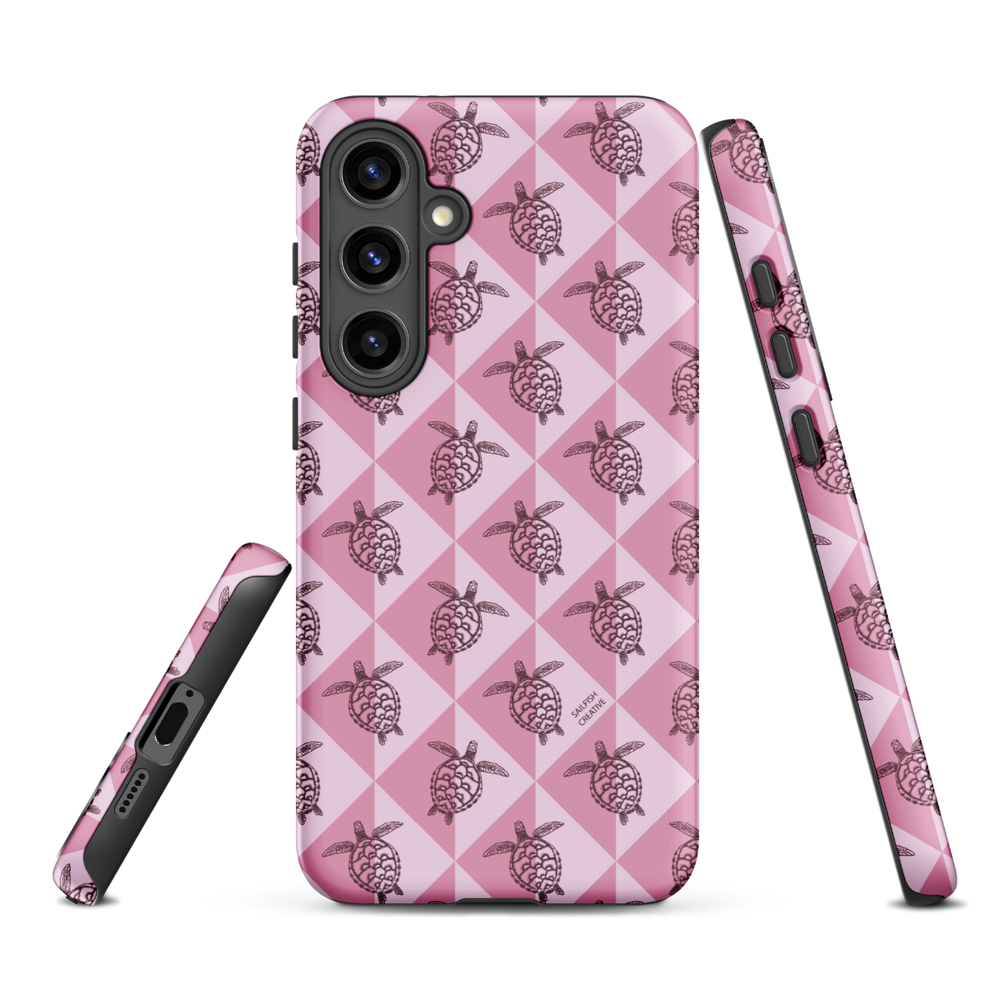 Samsung Phone Case -  Turtle Diamonds Orchid