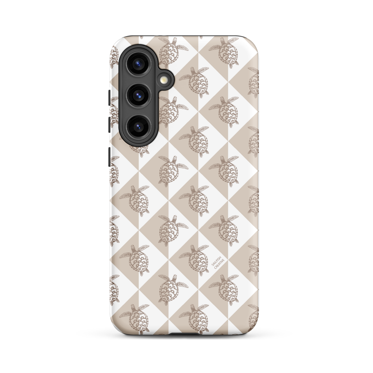 Samsung Phone Case - Turtle Diamonds Neutral