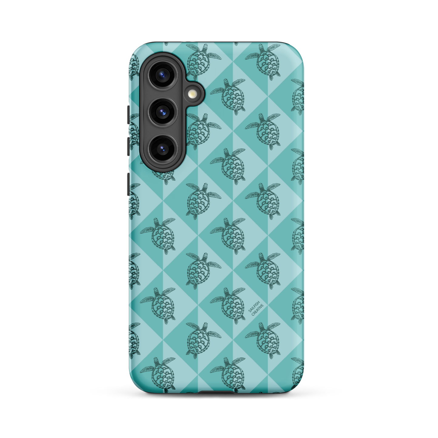 Samsung Phone Case - Turtle Diamonds Teal