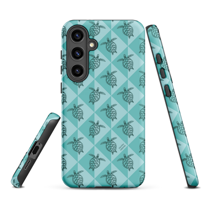 Samsung Phone Case - Turtle Diamonds Teal